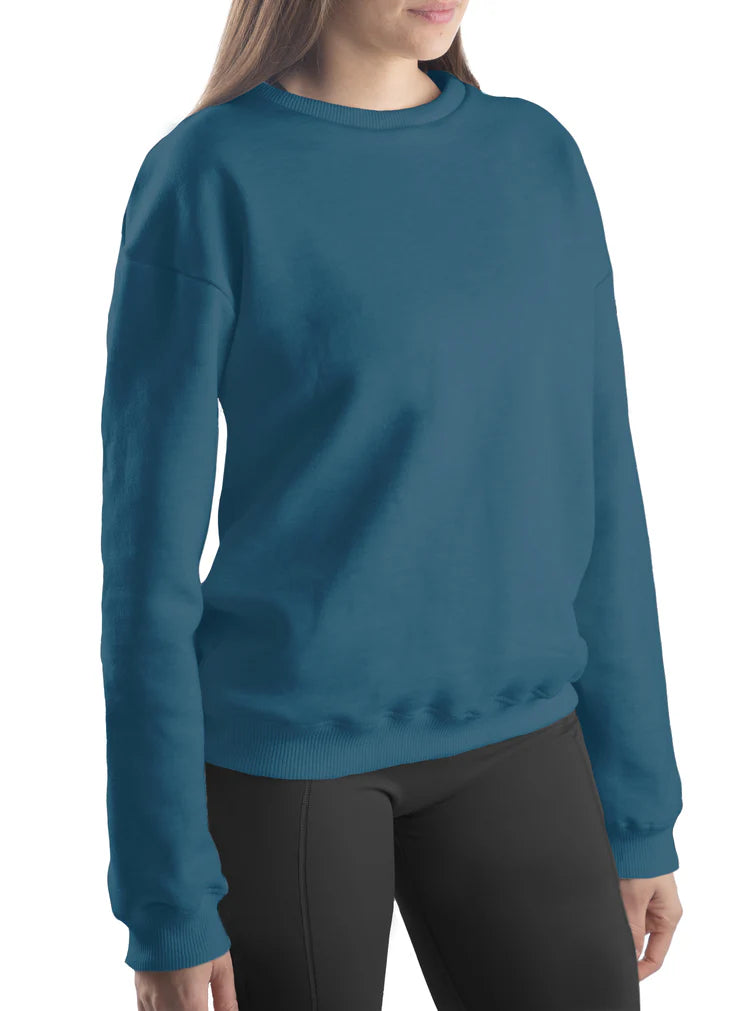 Women&#39;s Mid-Weight Fleece Crew Sweatshirt