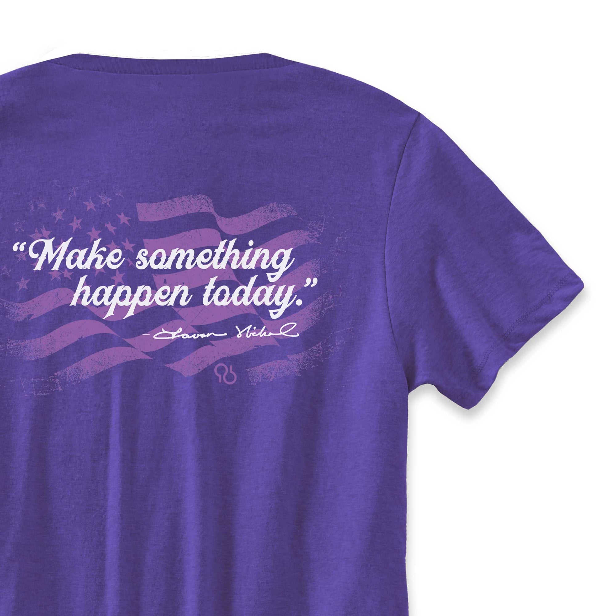 All American Clothing Co. - Make Something Happen Today T-Shirt - Purple