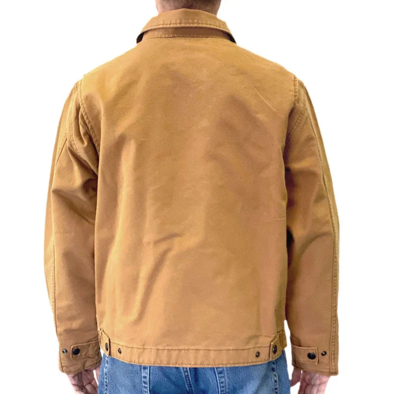  Tough Duck Men's Chore Jacket, Brown, S: Work Utility  Outerwear: Clothing, Shoes & Jewelry