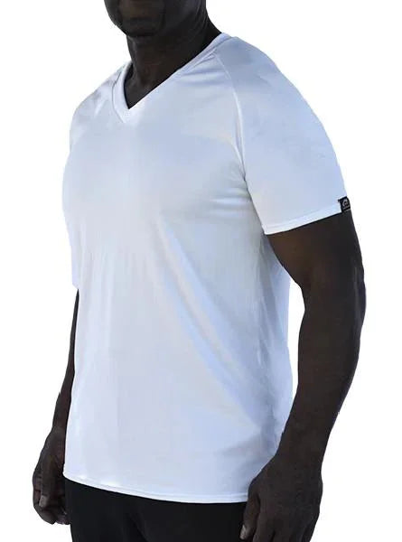 Men&#39;s Microtech Short Sleeve V-Neck Raglan Shirt WSI