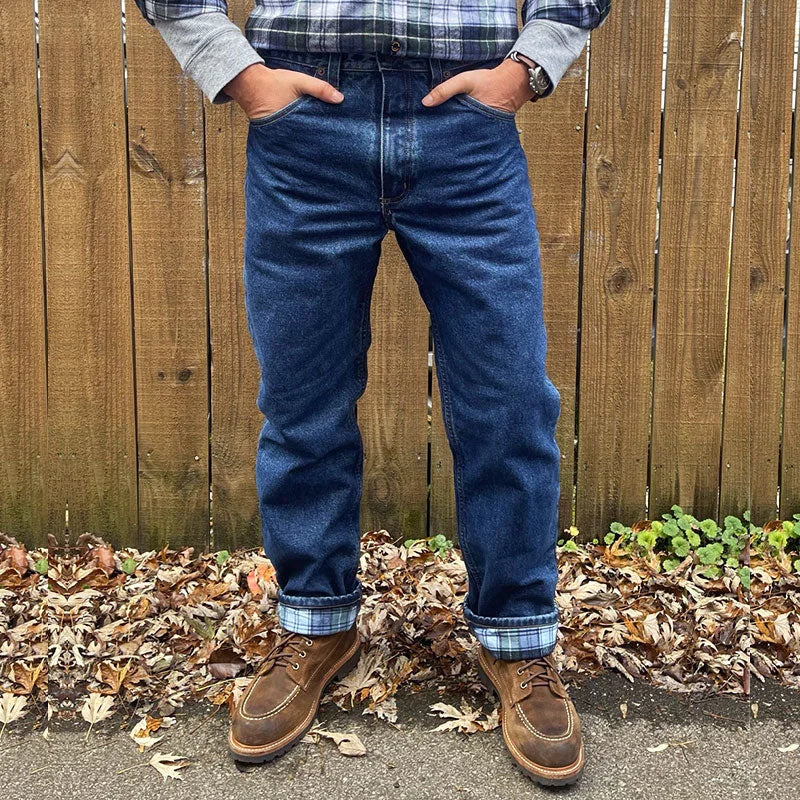 Men's Carpenter Style Flannel Lined Jeans – Insulated Gear