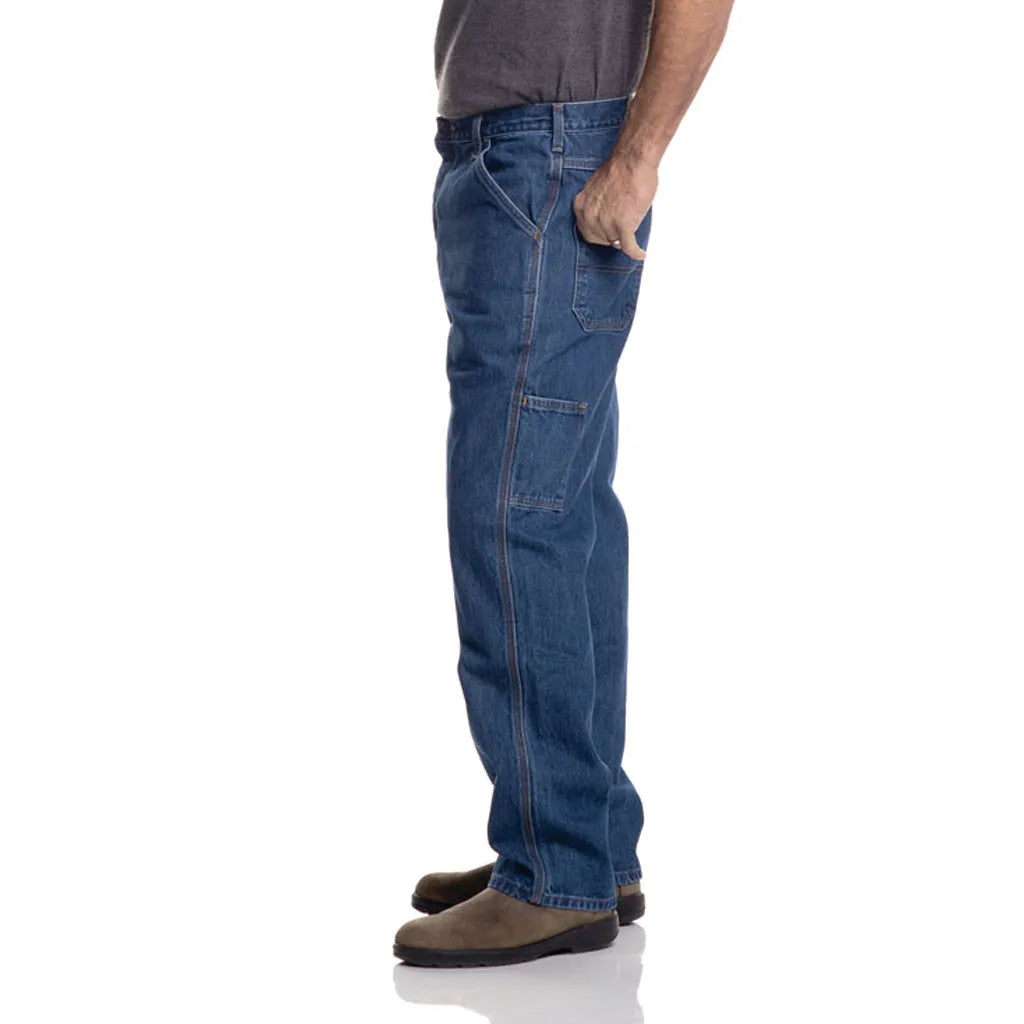 Full Blue Big Men's Carpenter Denim Jeans Pants Medium Blue #596A at   Men’s Clothing store