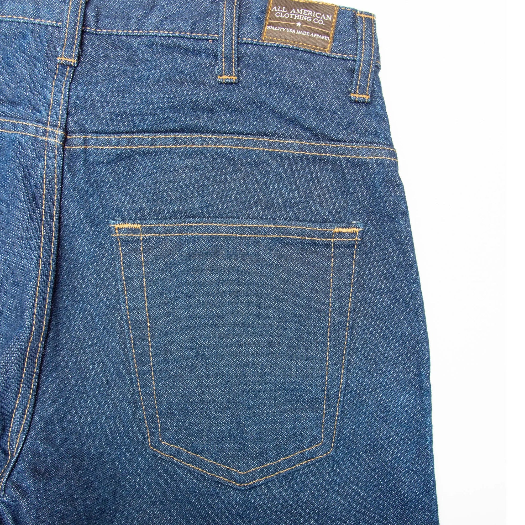 AA701D - Men's Boot Cut Jean with Gusset - Dark Stonewash - Big Sizes All American Clothing Co.