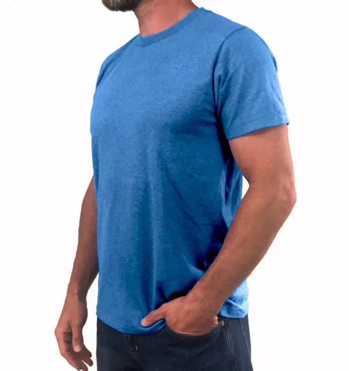 Majestic Athletic Men's T-Shirt - Blue - L