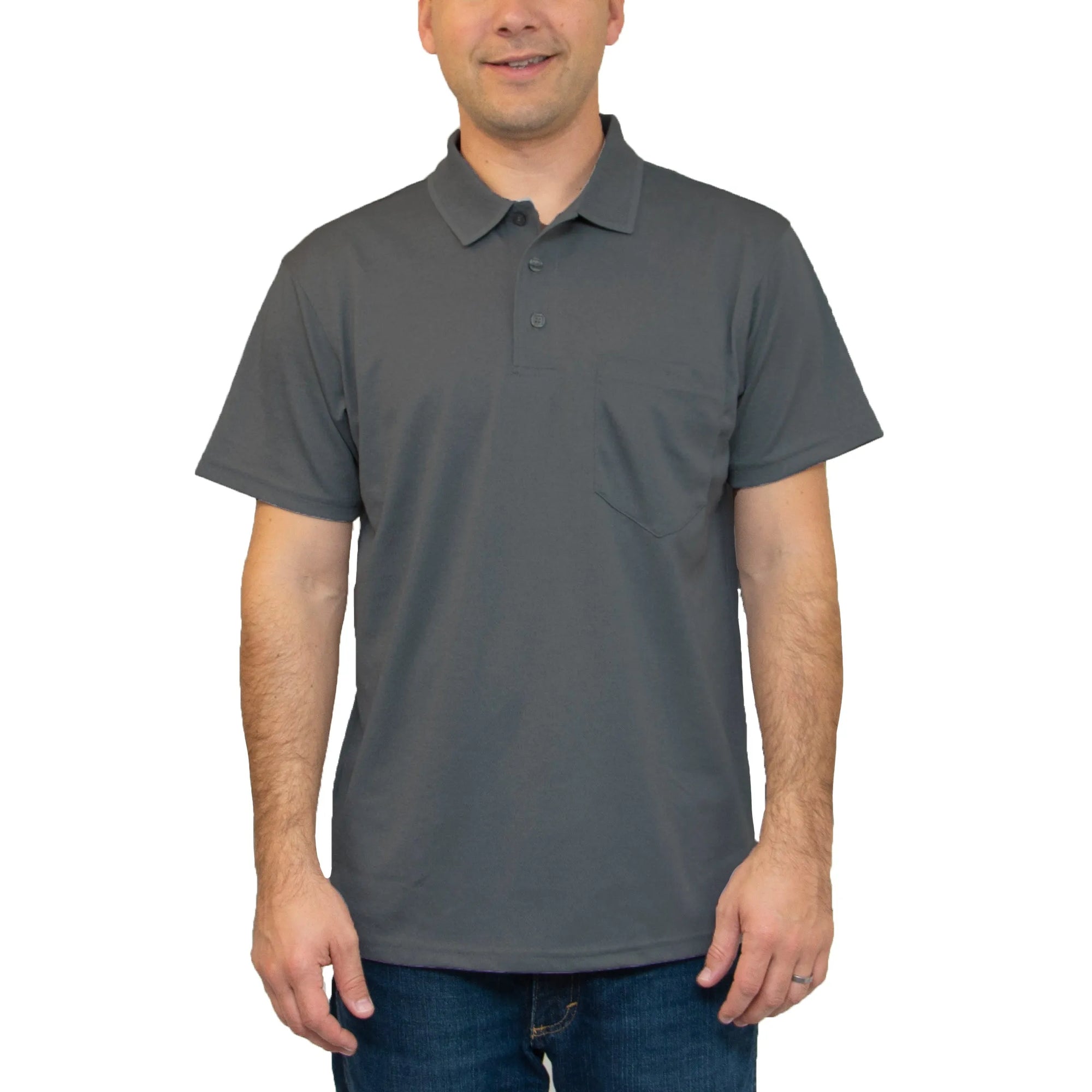 All American Clothing Co. - Aqua Dry Polo with Pocket Akwa