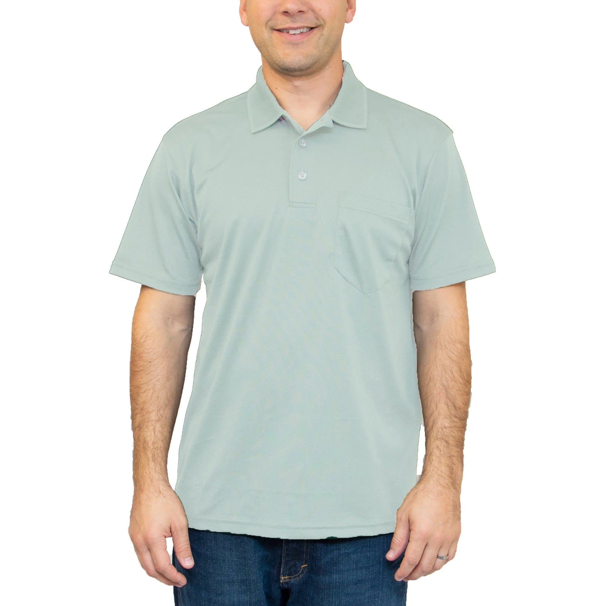 All American Clothing Co. - Aqua Dry Polo with Pocket Akwa