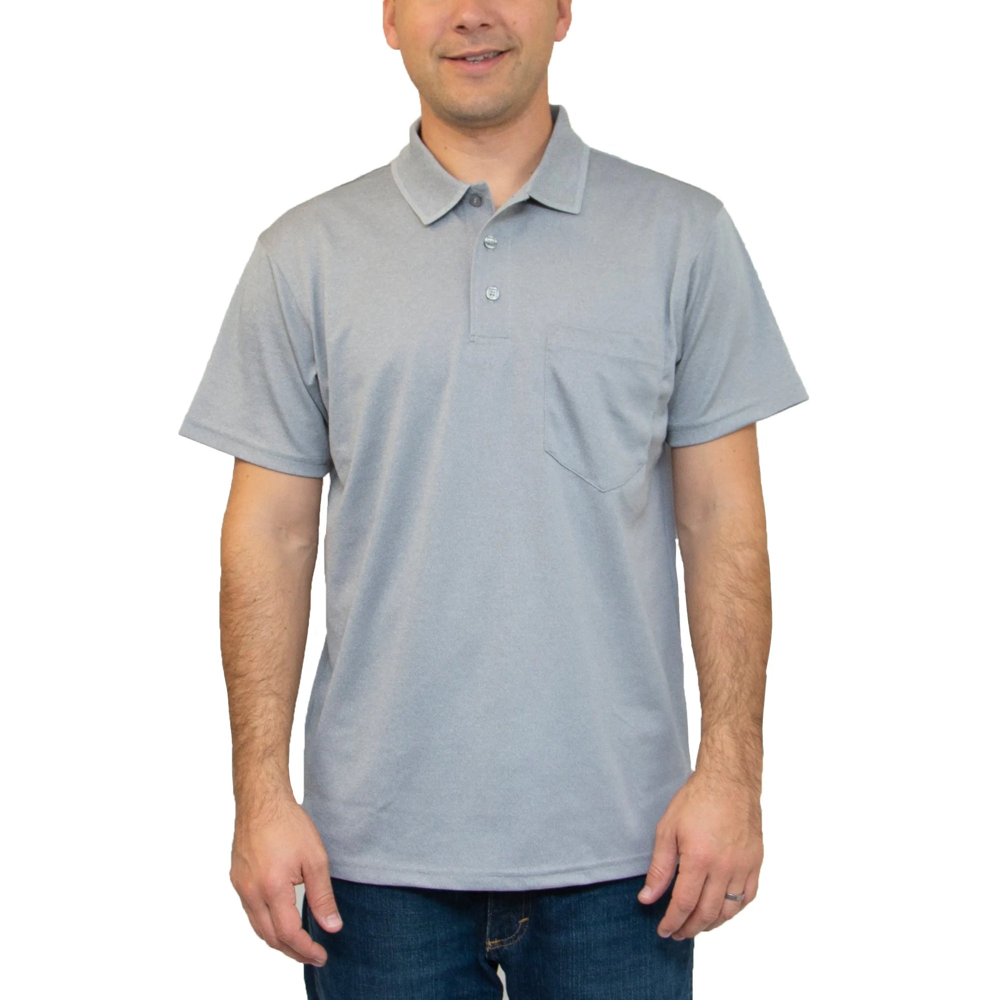 All American Clothing Co. - Aqua Dry Polo with Pocket Akwa