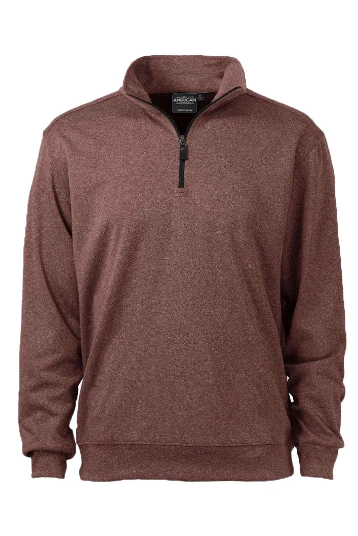 All American Clothing Co. - Bonded Interlock 1/4 Zip Akwa