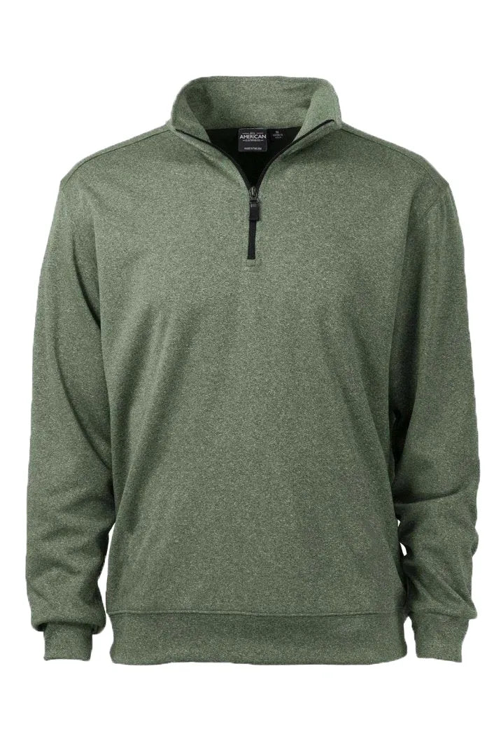 All American Clothing Co. - Bonded Interlock 1/4 Zip Akwa