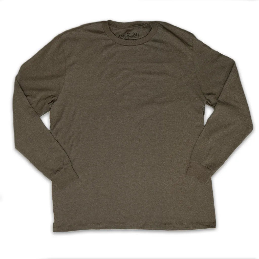 All American Clothing Co. - Long Sleeve 60/40 Crew Neck T-Shirt