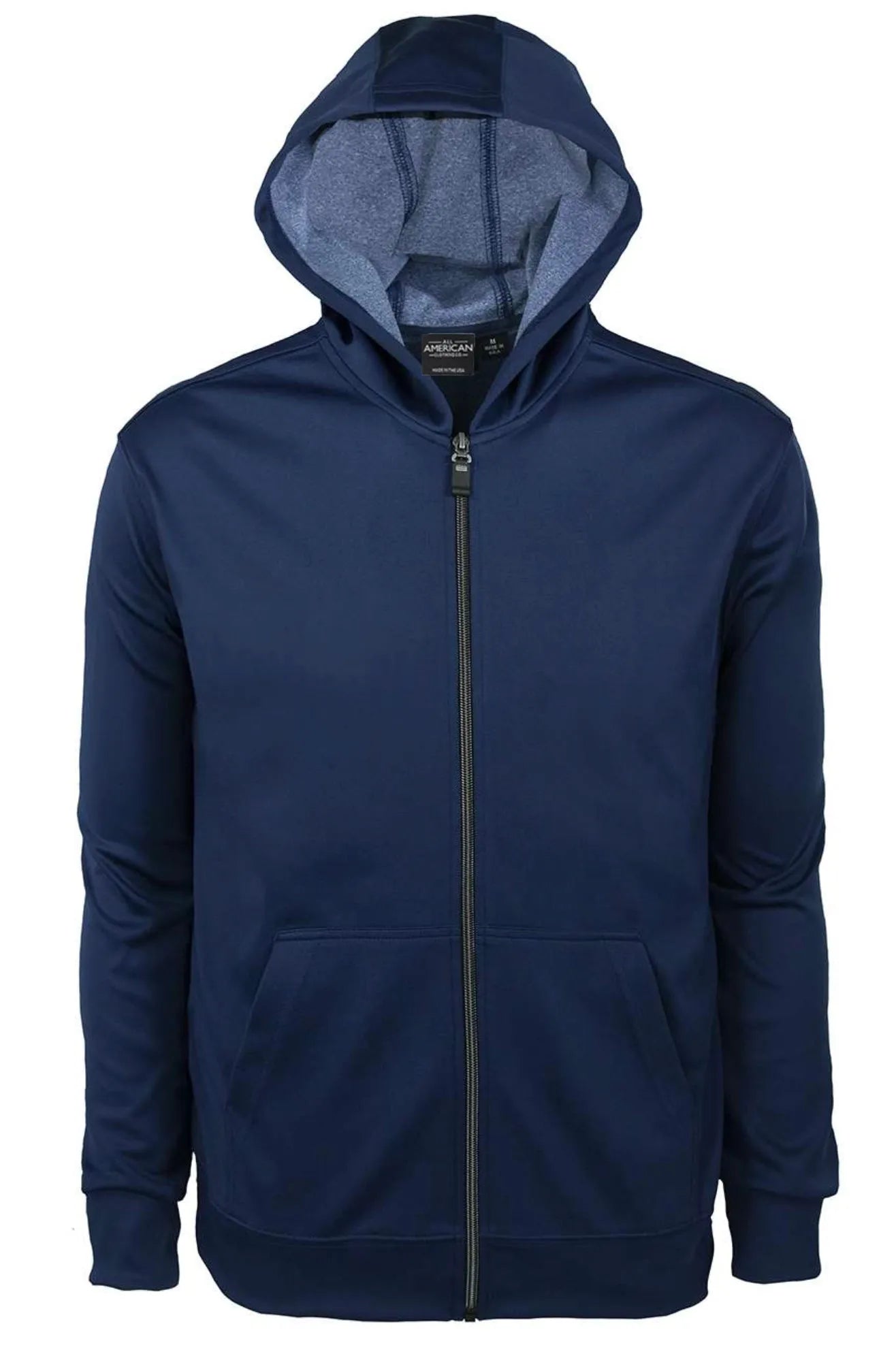 Men's Bonded Interlock Hooded Jacket - All American Clothing Co