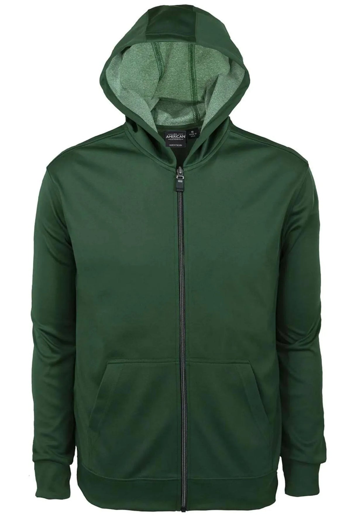 Men's Bonded Interlock Hooded Jacket - All American Clothing Co