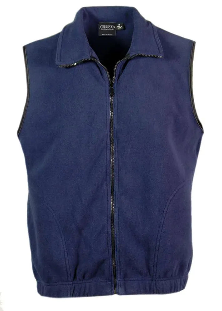 Mens Full Zip Vest | All American Clothing - All American Clothing Co