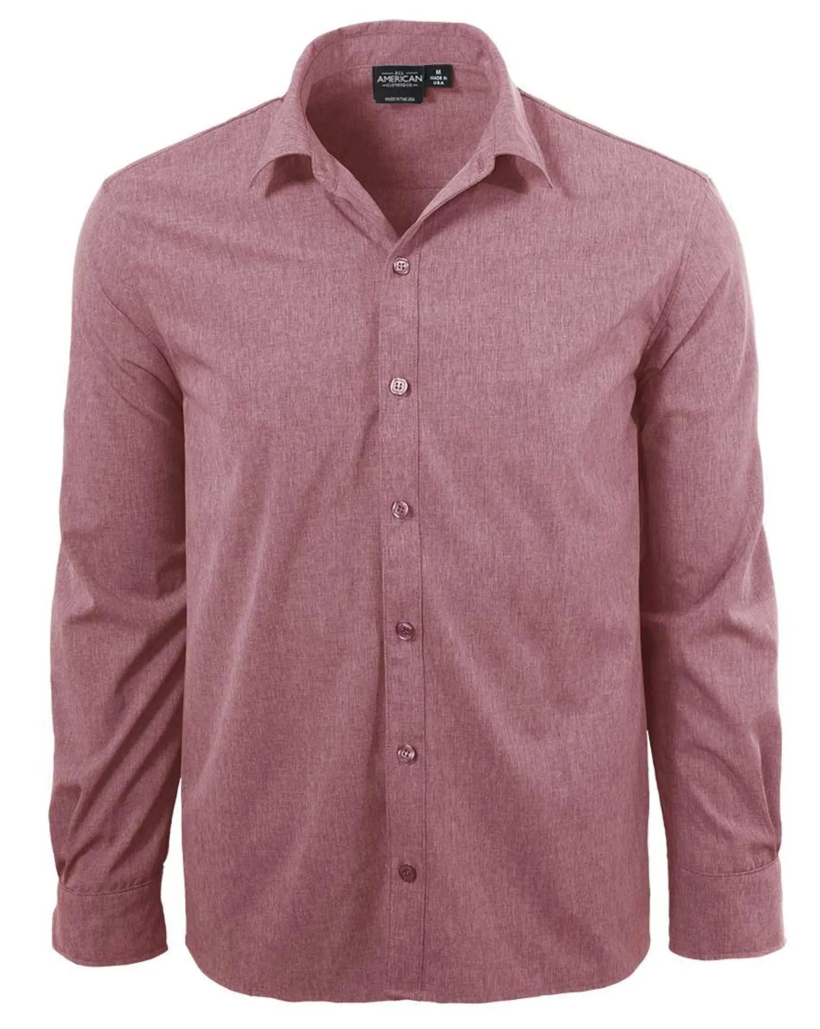 Men's Long Sleeve Dress Shirt - All American Clothing Co