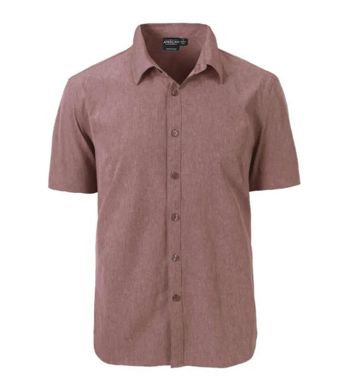 All American Clothing Co. - Men's Short Sleeve Dress Shirt Akwa