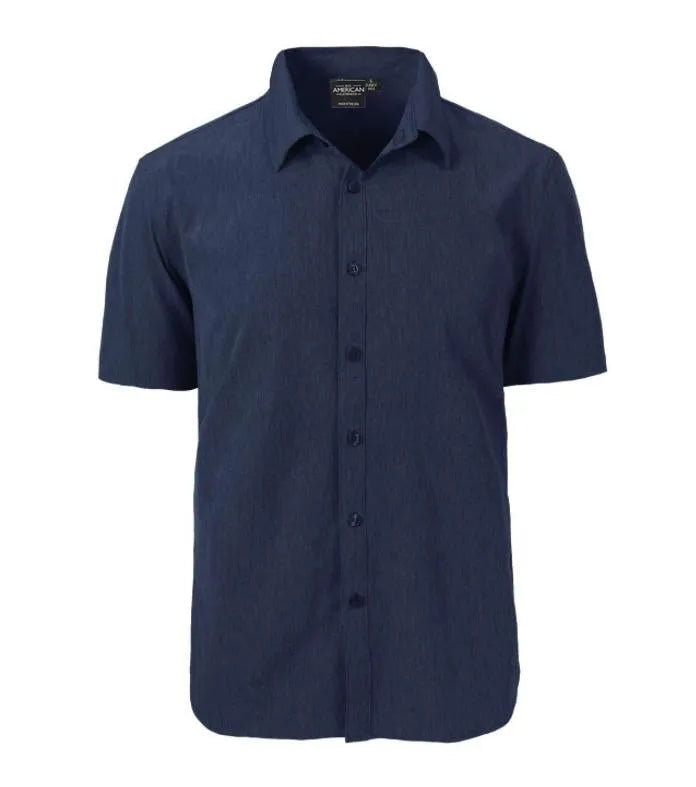 All American Clothing Co. - Men's Short Sleeve Dress Shirt Akwa