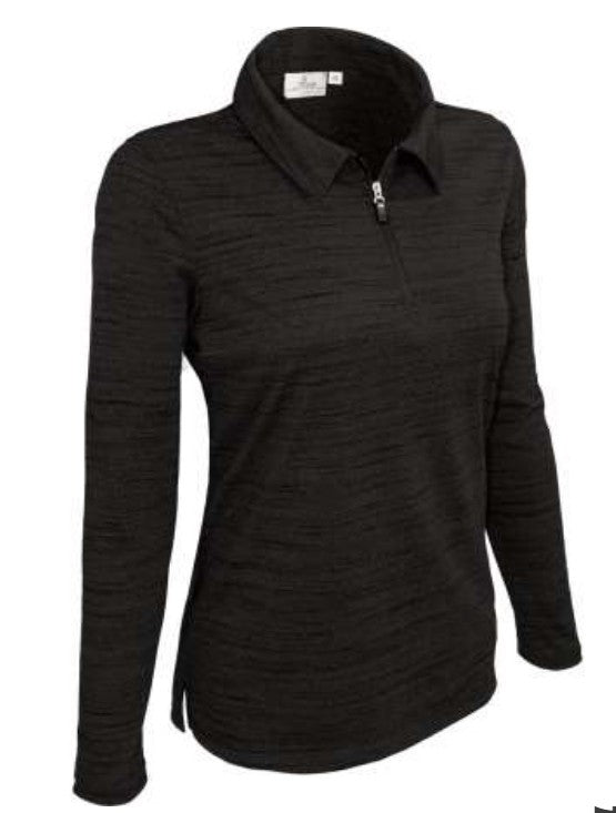 All American Clothing Co. - Women&#39;s Long Sleeve 1/4 Zip Polo Tiger Akwa