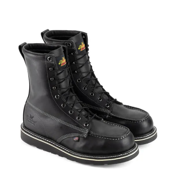 American Heritage Midnight Series 8&quot; Black Moc Safety Toe Thorogood