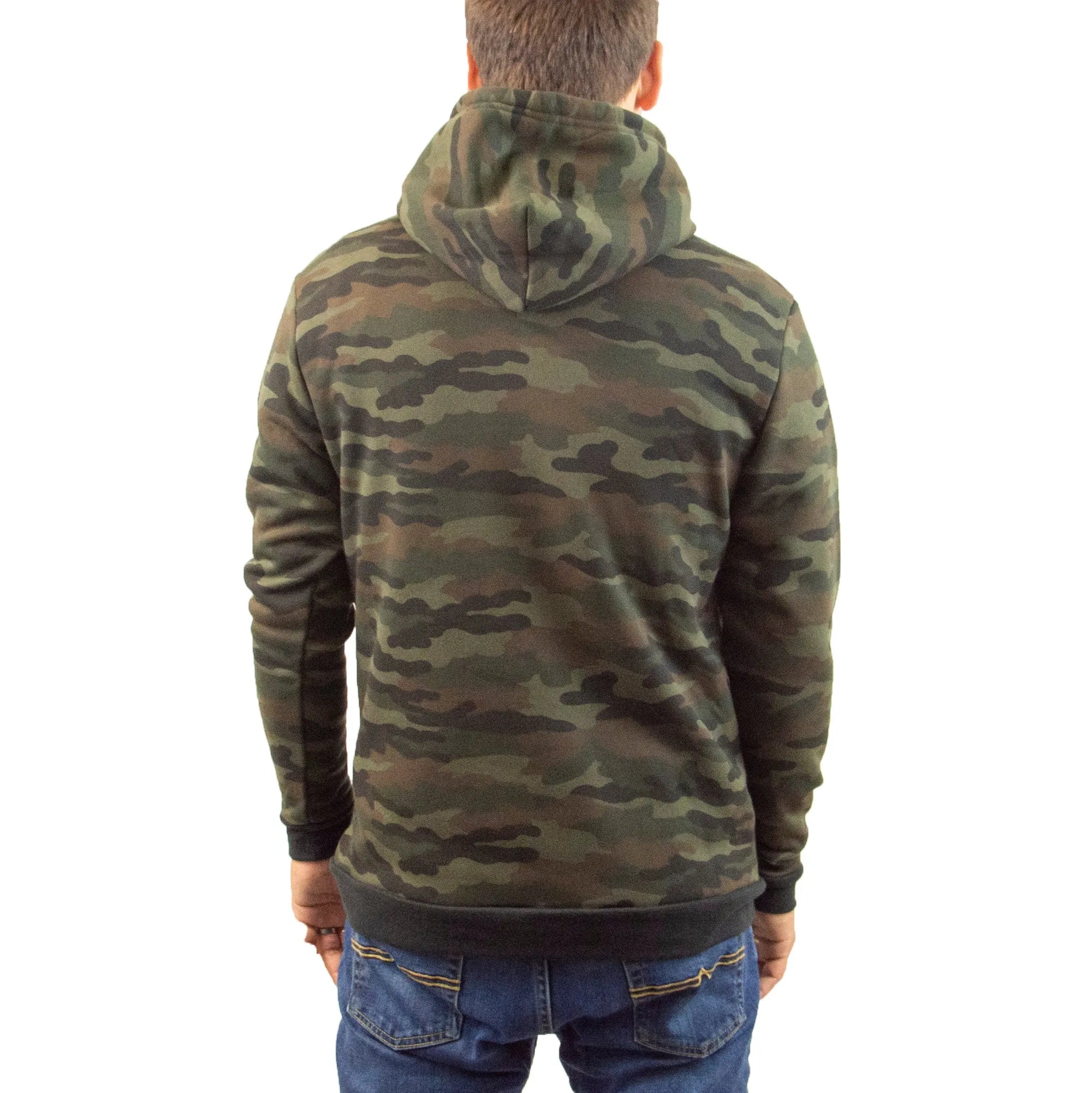 Camo Fleece Pullover Hoodie Royal Apparel