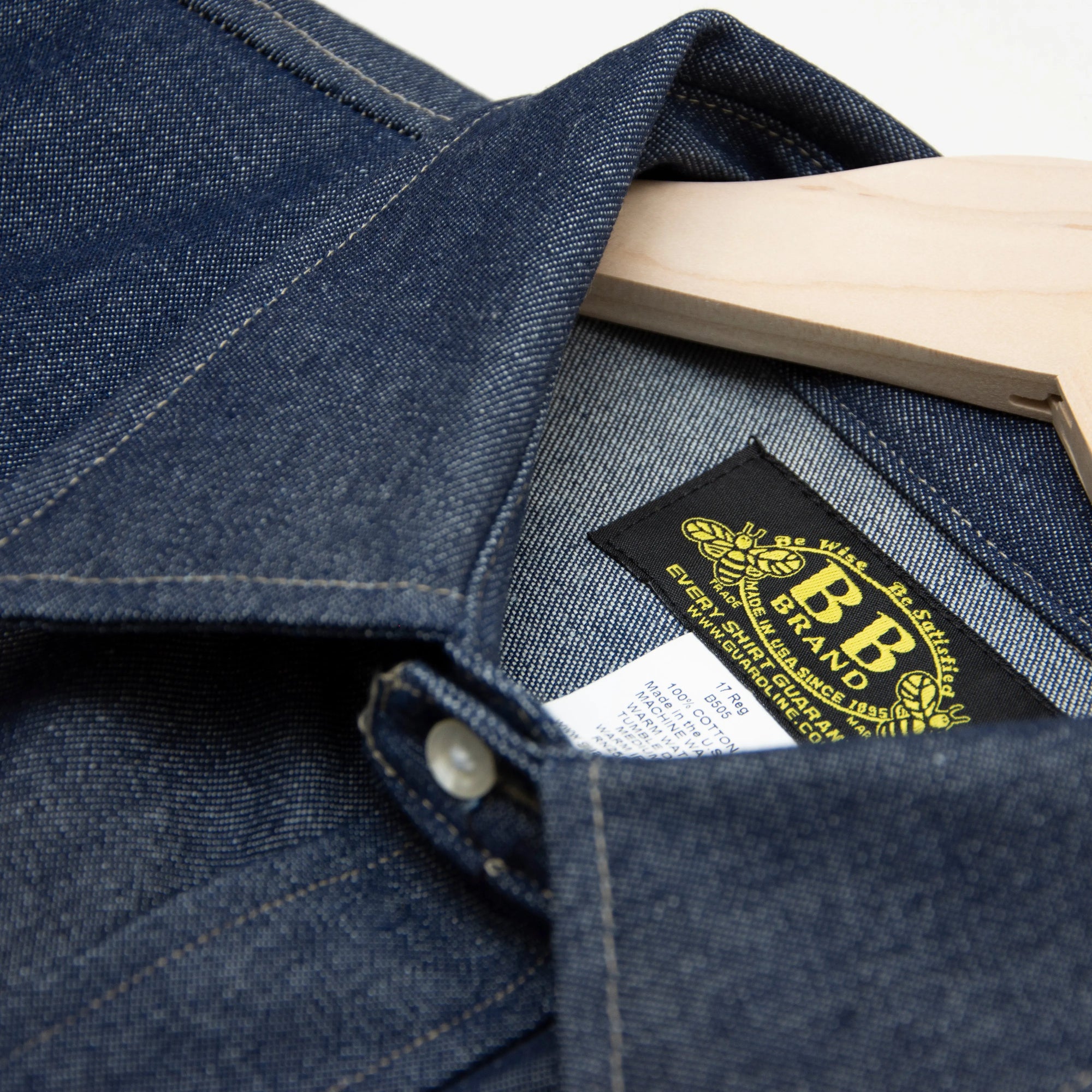 Heavyweight Denim Work Shirt - Made in USA BB Brand