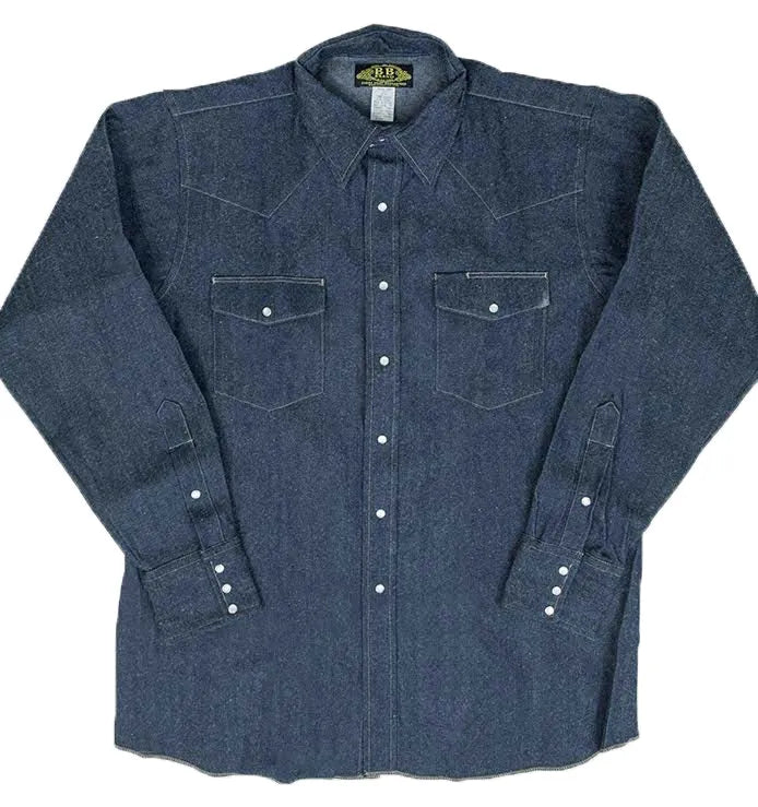 Heavyweight Denim Work Shirt - Made in USA BB Brand