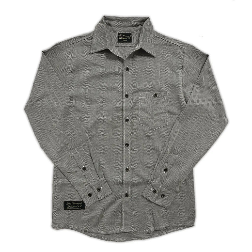 Herringbone Flannel Fitted Shirt | All American Clothing - All