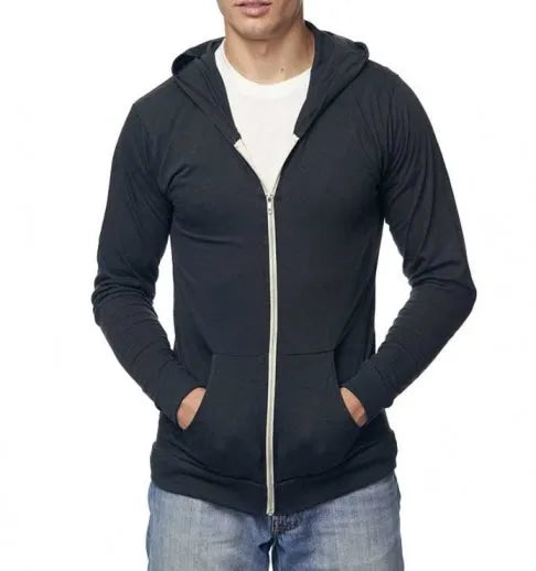 Men's Heavyweight Zip Up Hoodie Jacket Cotton Full Zipper Hooded Sweatshirt  Warm | eBay