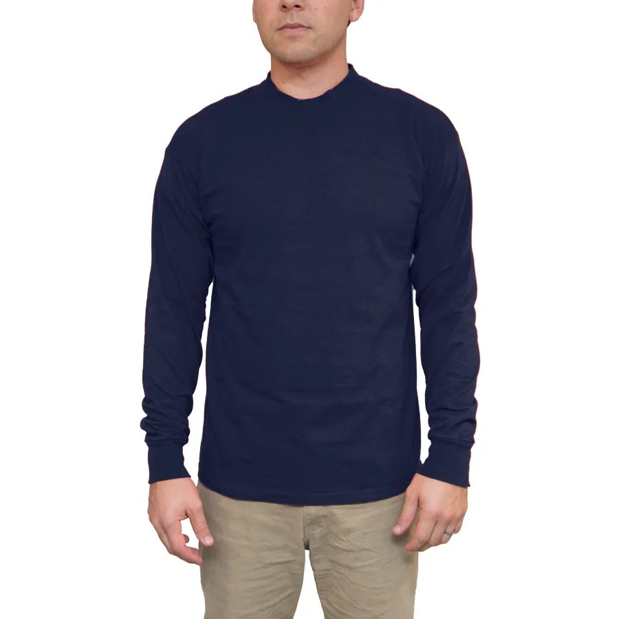 Men's Long Sleeve Cotton Mock Turtleneck Lifewear Inc