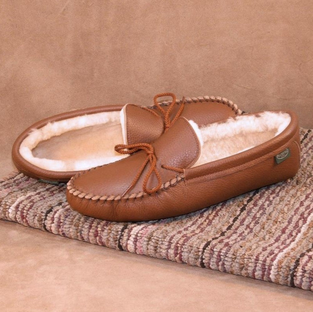 Men's Softsole Sheepskin Slippers - All American Clothing Co