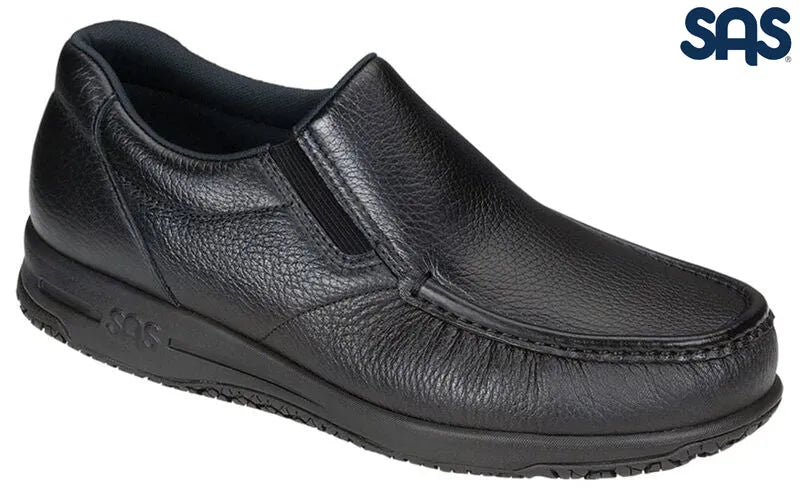 SAS Mens Black Navigator Non Slip Loafer San Antonio Shoes