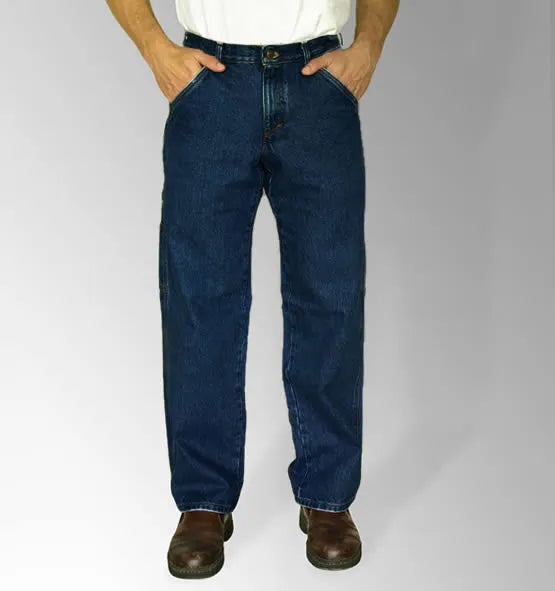 SECONDS - SECAA202D - All American Clothing Co. - Men's Carpenter Jean - Dark Stonewash - Made in USA All American Clothing Co.