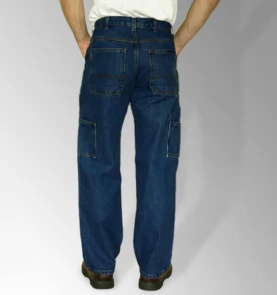 SECONDS - SECAA202D - All American Clothing Co. - Men's Carpenter Jean - Dark Stonewash - Made in USA All American Clothing Co.