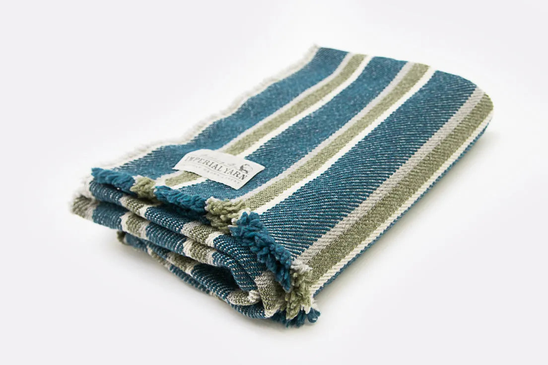 Seaside Stripes Woven Throw Imperial Yarn