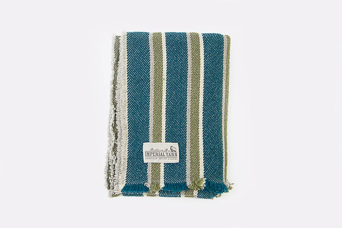 Seaside Stripes Woven Throw Imperial Yarn