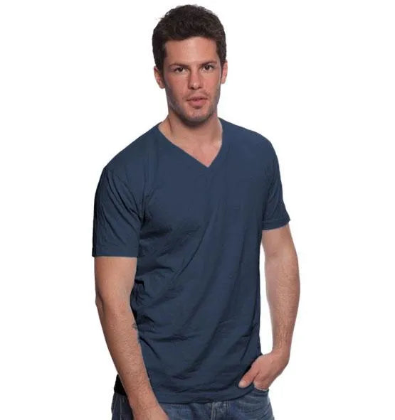 snack mikro Flad Short-Sleeve Men's V Neck T-Shirts - All American Clothing Co