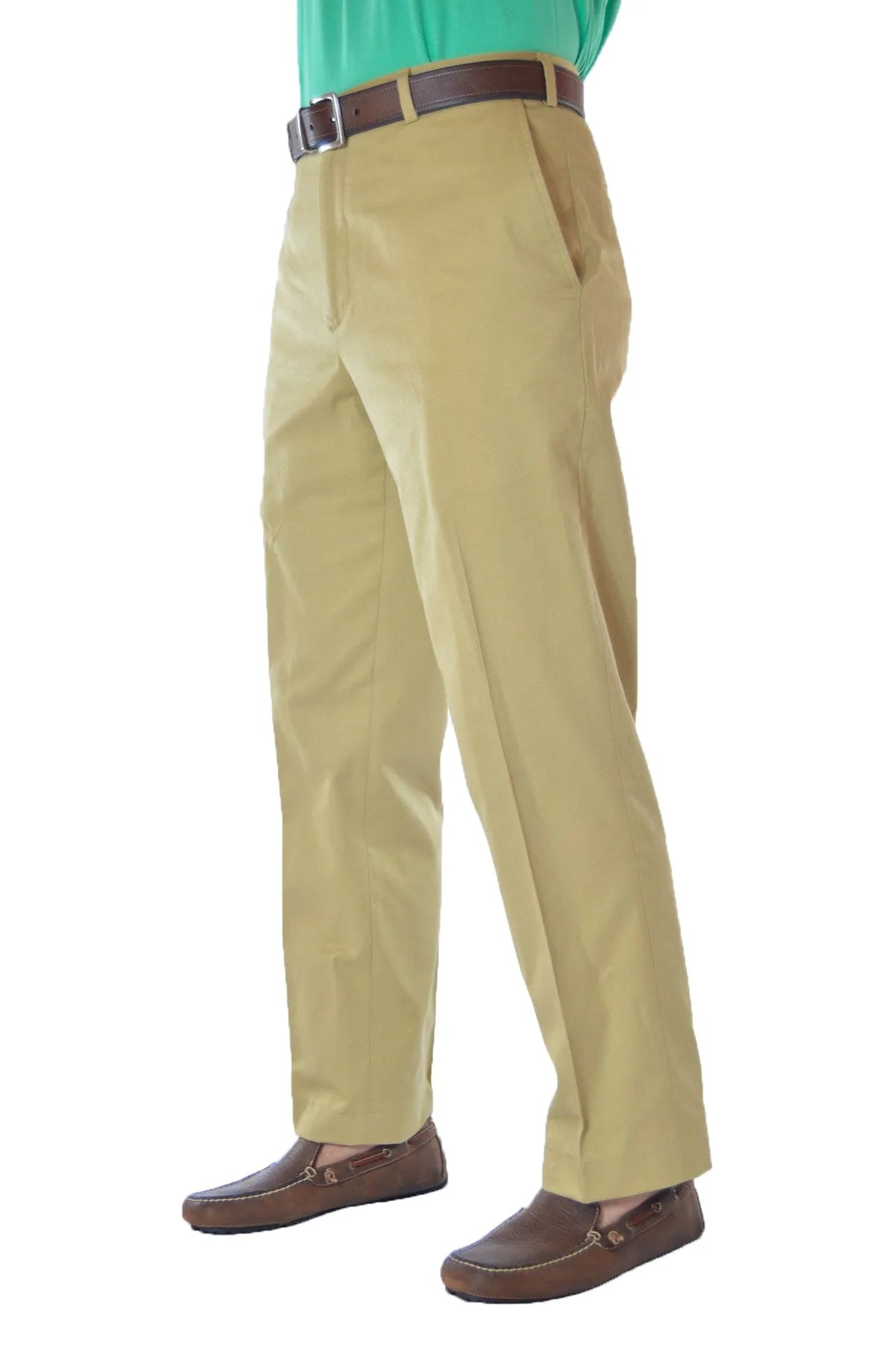 & OTHER STORIES High Waisted Twill Trousers in Khaki | Endource