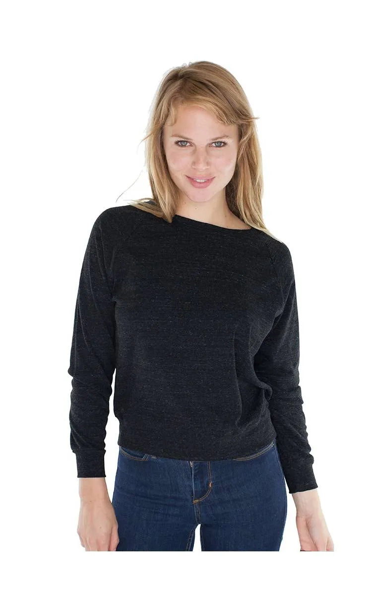 Triblend Long Sleeve Raglan Pullover Royal Apparel