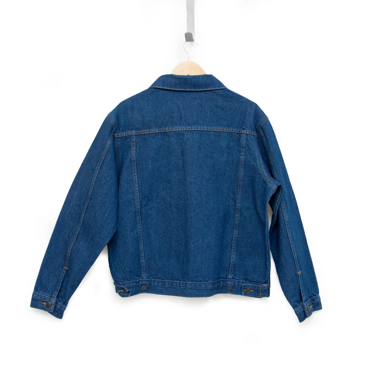 Vintage 70s Mens Coat Long Denim Jacket Blue Jean Jacket -  Hong Kong